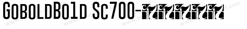 GoboldBo1d Sc700字体转换